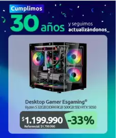 Catálogo PC Factory Página 10: Desktop gamer esgaming €1.199.990,00