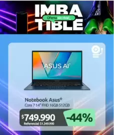 Catálogo PC Factory Página 2: Asus - notebook €749.990,00