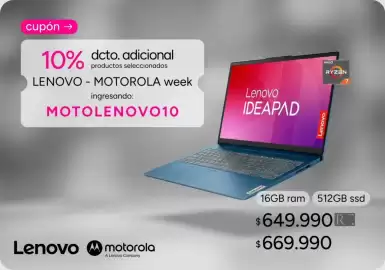 Catálogo Ripley Página 2: Lenovo - moto €649.990,00