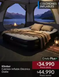 Catálogo Constructor Sodimac Página 14: Klimber - colchón inflable eléctrico doble €34.990,00