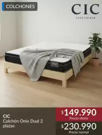 Catálogo Constructor Sodimac Página 8: Cic - colchón onix dual 2 plazas €149.990,00