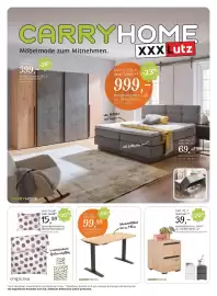 XXXLutz Prospekt Seite 1: Nachtkästchen €69,00, Schreibtisch €99,99