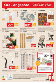 XXXLutz Prospekt woche 38 Seite 4: Nachtmann Gläserset Ethno €29,99, Vossen Duschtuch €29,99