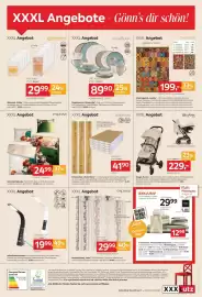 XXXLutz Prospekt woche 38 Seite 4: Nachtmann Gläserset Ethno €29,99, Vossen Duschtuch €29,99