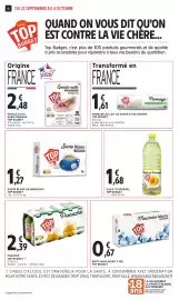 Catalogue Intermarché Hyper page 16: TOP BUDGET Huile de Tournesol €1,68, TOP BUDGET Sucre blanc €1,27