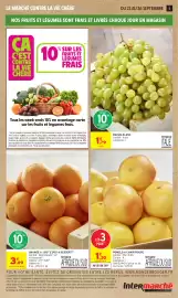 Catalogue Intermarché Hyper page 5: RAISIN BLANC €1,79, POMPELO A CHAIR ROUGE €1,30