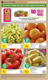 Catalogue Intermarché Express page 4: RAISIN BLANC €1,79, ORANGE A JUS €3,09
