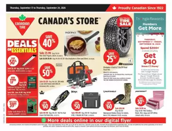 Canadian Tire flyer week 38 Page 1