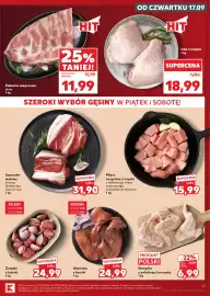 Kaufland gazetka tydzień 38 Strona 17: Gulasz O!mięso €15,99, Wątroba z kaczki €24,99