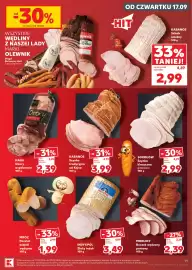 Kaufland gazetka tydzień 38 Strona 19: Szynka Sokołów €2,99, Wędlina Indykpol €3,49