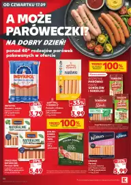 Kaufland gazetka tydzień 38 Strona 30: Parówki K-Stąd Takie Dobre €3,99, Parówki Krakus €5,99