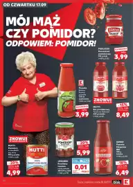 Kaufland gazetka tydzień 38 Strona 34: Sos pomidorowy Mutti €8,49