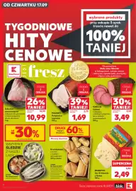 Kaufland gazetka tydzień 38 Strona 6: Ser Mlekpol €2,49