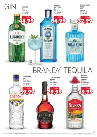 Kaufland gazetka | Alkohole Strona 17: Gin Bombay Sapphire 40% €84,99, Gin Royal King Blue 40% €32,99