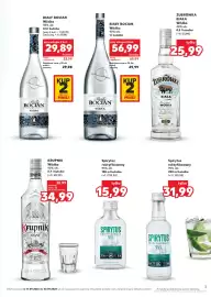 Kaufland gazetka | Alkohole Strona 3: Wódka Biały Bocian 40% €29,89, Wódka Krupnik 40% €34,99