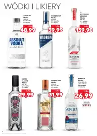 Kaufland gazetka | Alkohole Strona 6: Wódka Wyborowa €39,99, Wódka Absolut €48,99