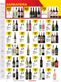 Folheto Continente semana 38 Página 38: Vinho ea rosé €3,99, Vinho cavalo bravo €2,29