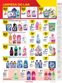 Folheto Continente semana 38 Página 45: Detergente liquido p/ maquina da roupa ciclos curtos surf €9,99