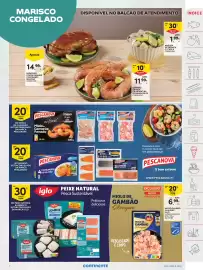 Folheto Continente semana 38 Página 7: Miolo de gambão selvagem iglo €6,99, Peixe natural iglo