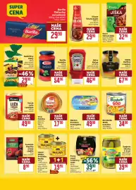 Billa leták týden 38 Strana 22: Franz Josef Tuňakový salát €39,90, Barilla těstoviny semolinové €29,90