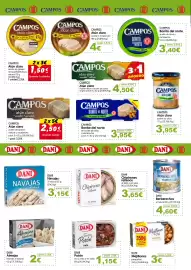 Catálogo Hiper Usera Página 3: Campos bonito del norte en aceite de oliva o escabeche €3,95, DANI navajas €3,15
