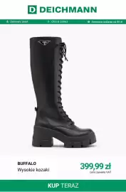 Deichmann gazetka tydzień 38 Strona 10: Wysokie kozaki Buffalo €399,99