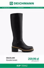 Deichmann gazetka tydzień 38 Strona 3: Wysokie kozaki Graceland €259,99