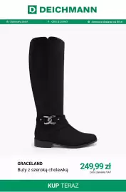 Deichmann gazetka tydzień 38 Strona 4: Buty z szeroką cholewką Graceland €249,99