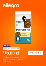 Allegro gazetka tydzień 38 Strona 4: Idealnie dopasowana karma od Perfect Fit dla kota po sterylizacji €95,80