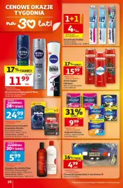 Auchan gazetka tydzień 38 Strona 30: Szczoteczka Jordan €4,00, Jednorazowe maszynki do golenia Gillette €24,99