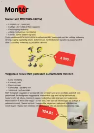 Montér kundeavis uke 38 Side 4: Veggplate focus MDF perlestav 11x620x2390 mm hvit €324,51
