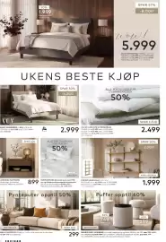 Skeidar kundeavis uke 38 Side 2: Torino vegghylle i eik natur €1.999,00, Xov basic rammeseng €2.999,00