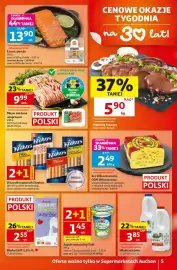 Auchan gazetka | Supermarket Strona 5: Wszystkie parówki Krakus €1,00, Mleko UHT 1,5 % €2,55
