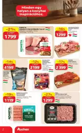 Auchan akciós újság hét 38 Oldal 2: KOMETA BALCSICSI SERTÉS MARHA CSEVAPCSICSI €1.119,00