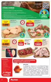 Auchan akciós újság hét 38 Oldal 4: MASTER GOOD TANYASI CSIRKEMELLFILÉ €4.499,00, CSIRKE LEVESTÁL €1.099,00