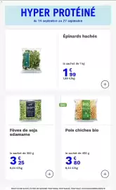 Catalogue Picard page 2: D'Or Organique Épinards hachés €1,99, Picard Fèves de soja edamame €3,25