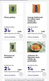 Catalogue Picard page 22: Julienne de légumes sans résidu de pesticides €1,80, Picard Poireaux en rondelles €2,39