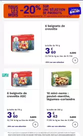 Catalogue Picard page 27: Picard Beignets de crevette €3,60, Vietnam mini-nems €3,43