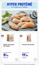 Catalogue Picard page 4: Volaille Française Filets de poulet découpés €9,99, Cuisses de poulet €11,99