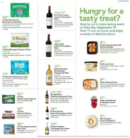 Publix weekly ad week 38 Page 3: Josh Cellars Cabernet Sauvignon Wine €14,49, 12-Pack Kona Brewing Co. Beer €17,49