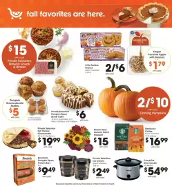Kroger weekly ad week 38 Page 11: Little Debbie Snacks €6,00, Private Selection Pumpkin Spice Bundt Cake €6,00