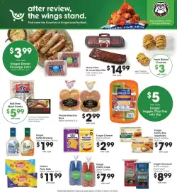 Kroger weekly ad week 38 Page 6: Home Chef St. Louis Style Ribs €14,99, Kroger Dinner Sausage Links €3,99