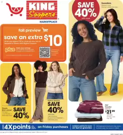 King Soopers weekly ad Page 1: Stoosh Barn Jacket, Dip Sweater €21,99