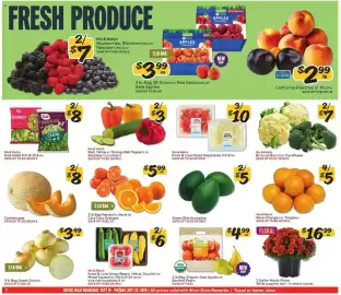 Winn Dixie weekly ad week 38 Page 2: Green Skin Avocados €5,00, 3 lb Bag Mandarin, Navel or Cara Cara Oranges €5,99