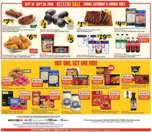 Winn Dixie weekly ad week 38 Page 8: Pork Spareribs €1,99, Hass Avocados from Mexico €1,00