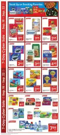Albertsons weekly ad week 38 Page 5: Nabisco Tray Packs or Handi-Snacks €4,49, Tate's Cookies €3,49