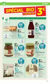 Catalogue Bi1 page 15: U BIO Aubergines €2,35, U BIO Chair de tomates €1,59