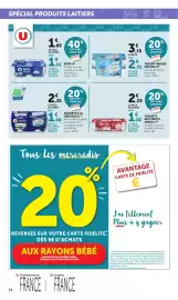 Catalogue Bi1 page 24: YAOURT BRASSE NATURE U €2,52, YAOURTS AUX FRUITS MIXES U €1,83