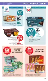 Catalogue Bi1 page 25: Danette €1,28, U Crème dessert protéinée €1,87