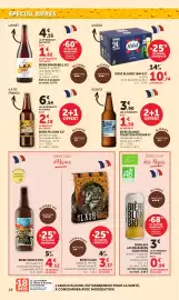 Catalogue Bi1 page 28: 1664 BIERE BLONDE €10,74, PEL!CAN Bière €2,18